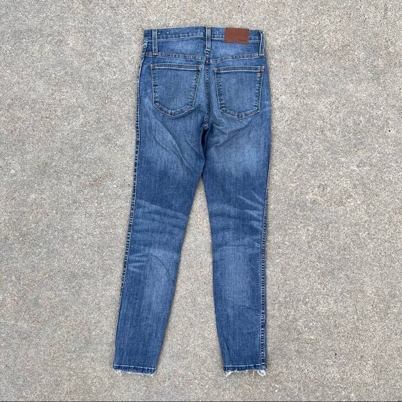 Madewell 10 inch high-skinny jeans with distressed knee Size 25 - Picture 2 of 6